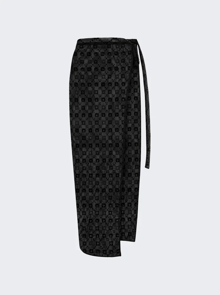 Moonogram Meshflock Cover-Ups BLACK