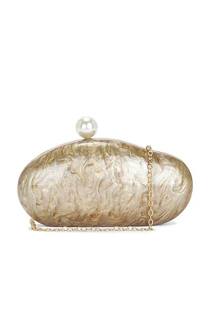 Marbled Acrylic Clutch Bag