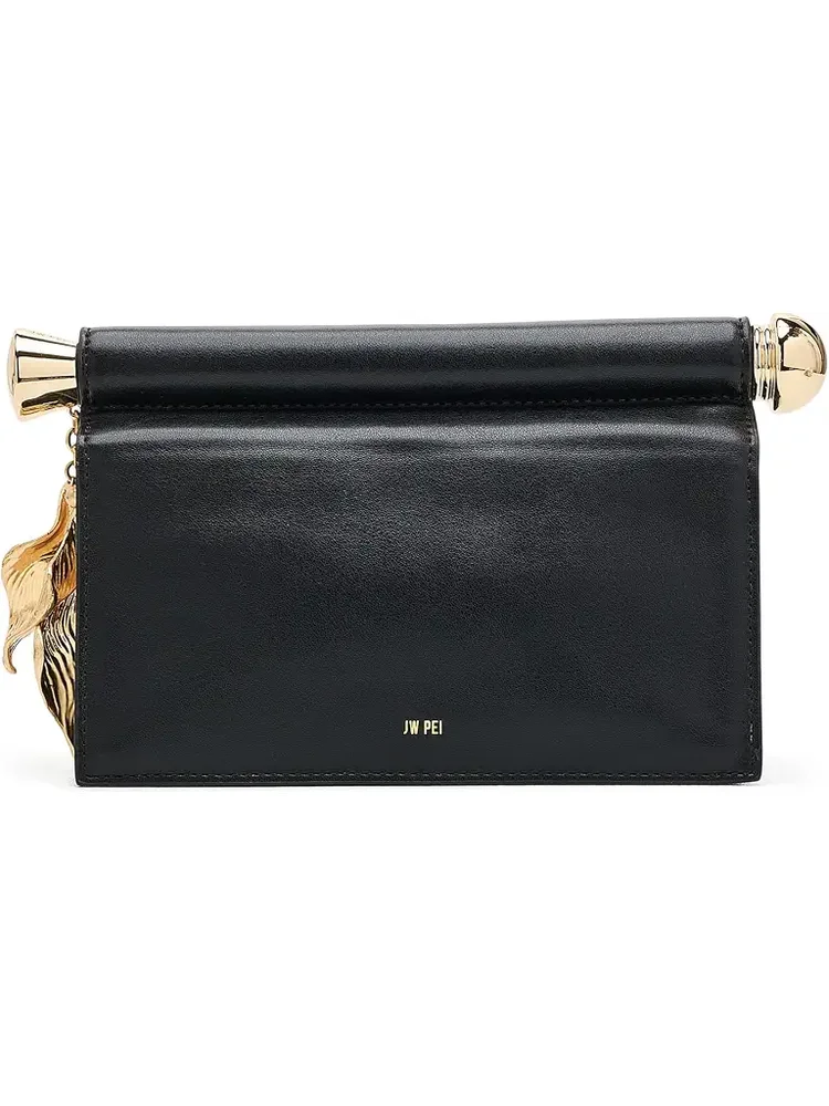 Holly Metal Pendant Embellished Clutch