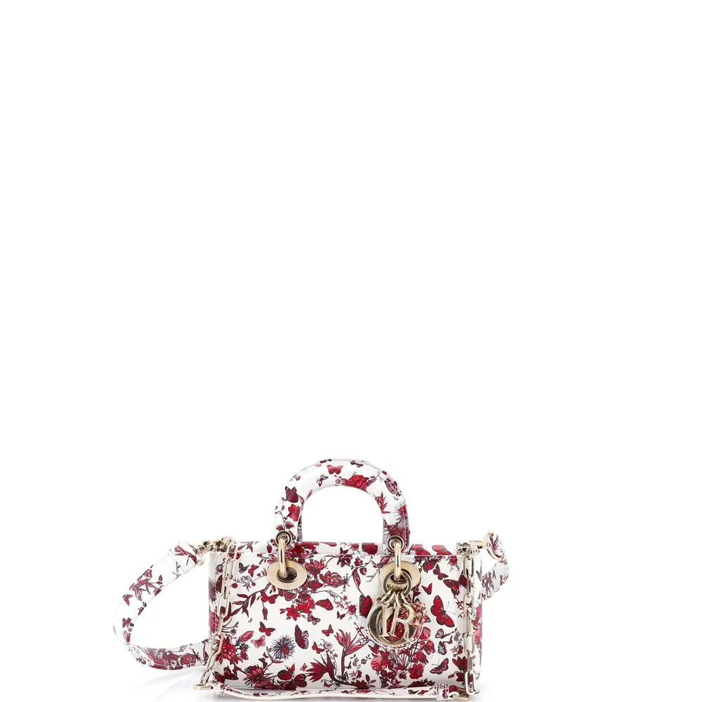 Pre-Owned Lady D-Joy Bag Printed Leather Small