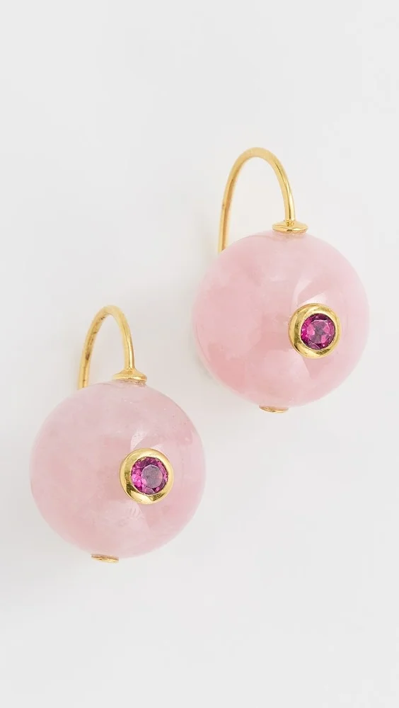 Lizzie Fortunato Comet Earrings In Madagascar Rose