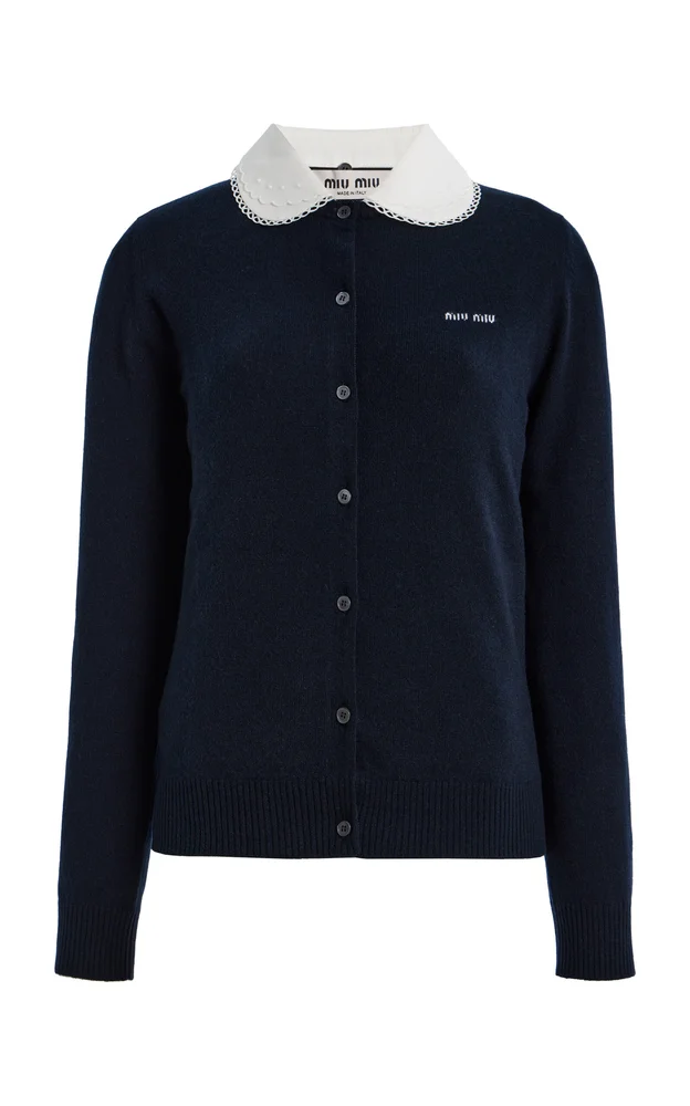 Collared Cashmere Cardigan