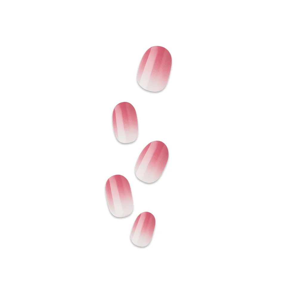 Impress Color No Glue Fake Press On Nails - Beat The Heat | Design, Pink, Short, Oval, Manicure