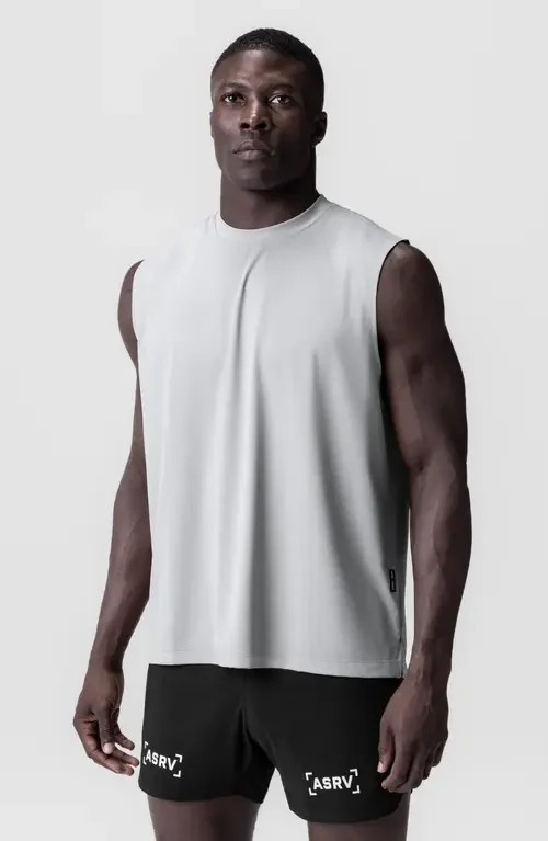 Asrv ASRV 3D Lite 2.0 Lycra Relaxed Cutoff Tank in Slate Grey at Nordstrom, Size Large
