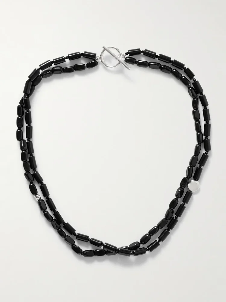 Willa sterling silver onyx necklace