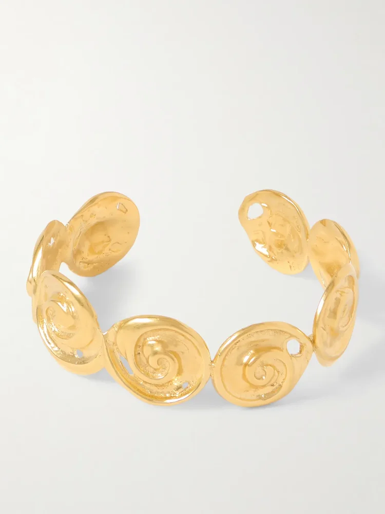 Cote gold-plated cuff
