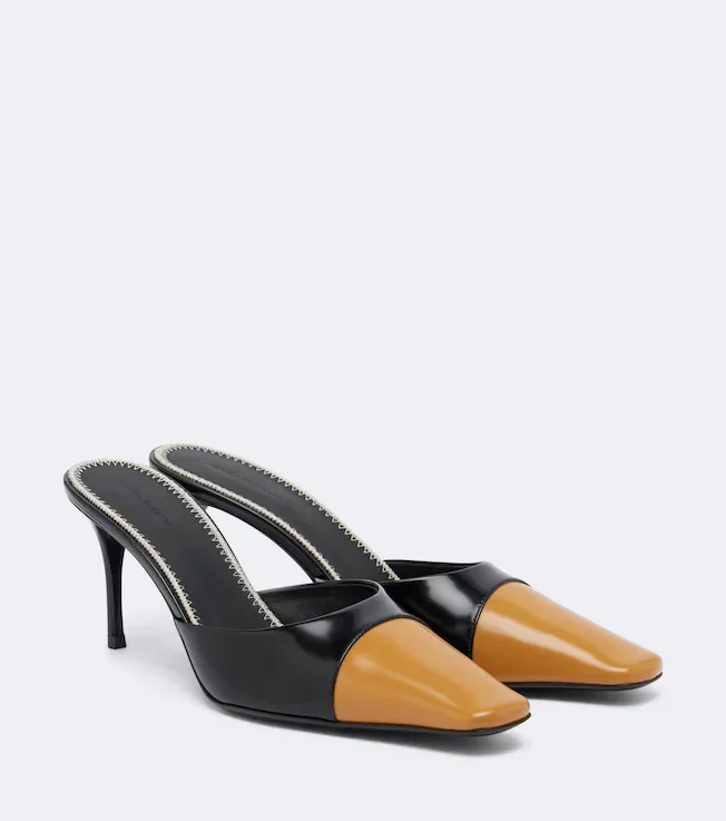 Leather mules