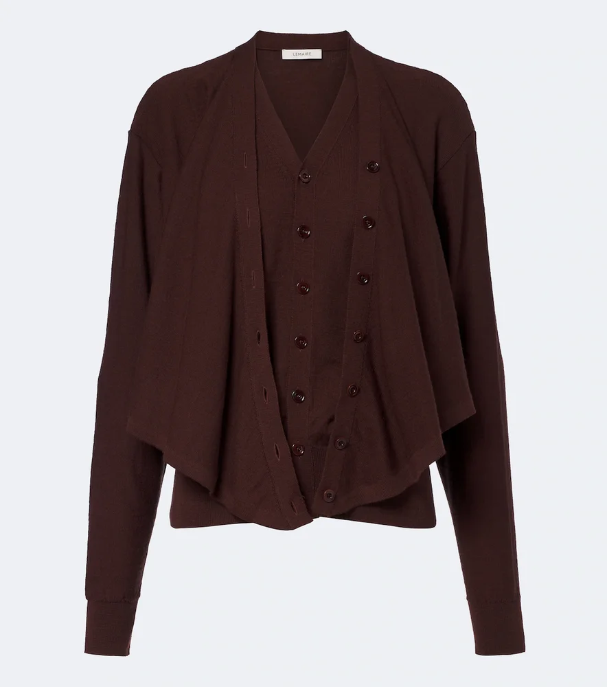 Wool-blend cardigan