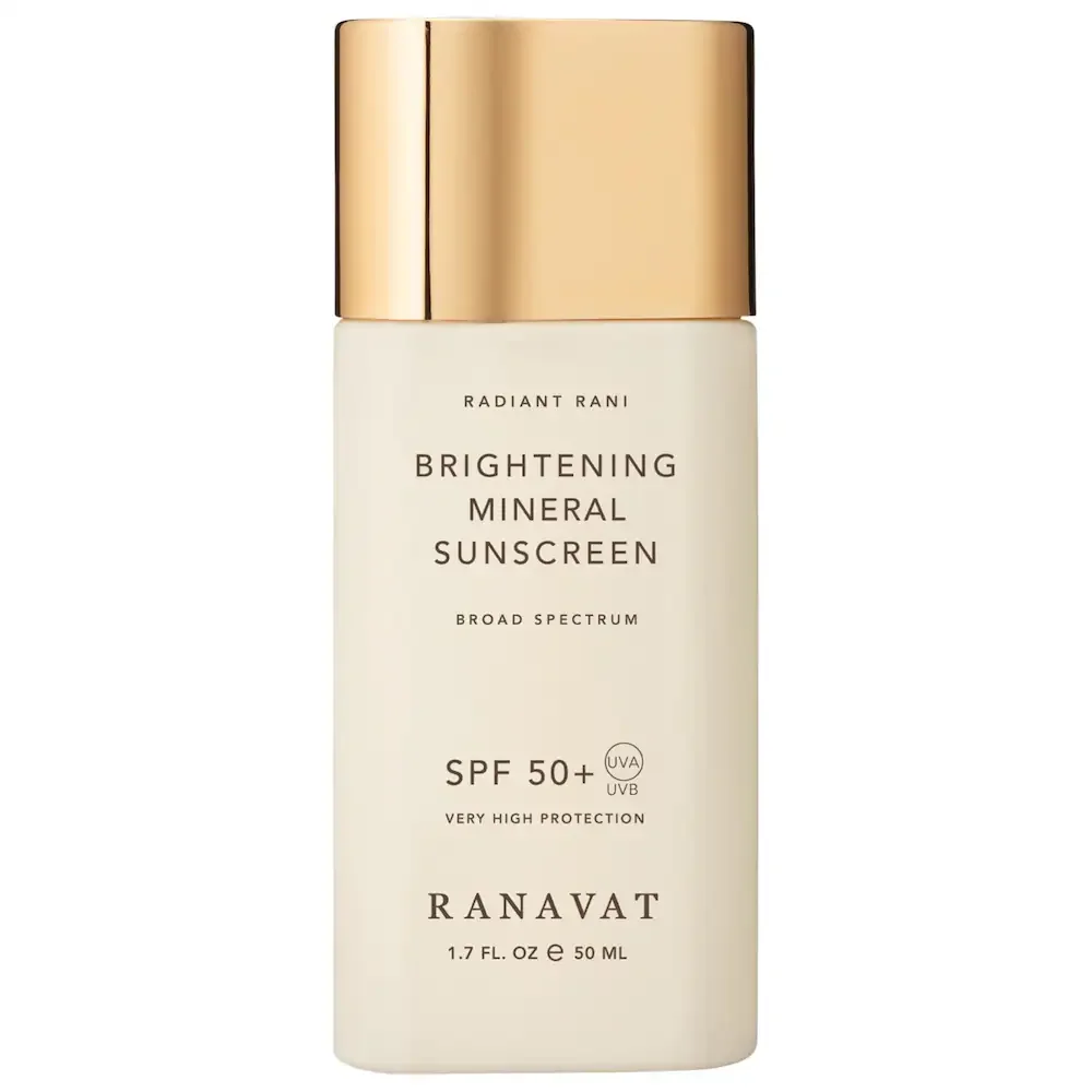 Daily Brightening Mineral Face Sunscreen, SPF 50+ with Saffron for Dark Spots and Squalane for Moisture