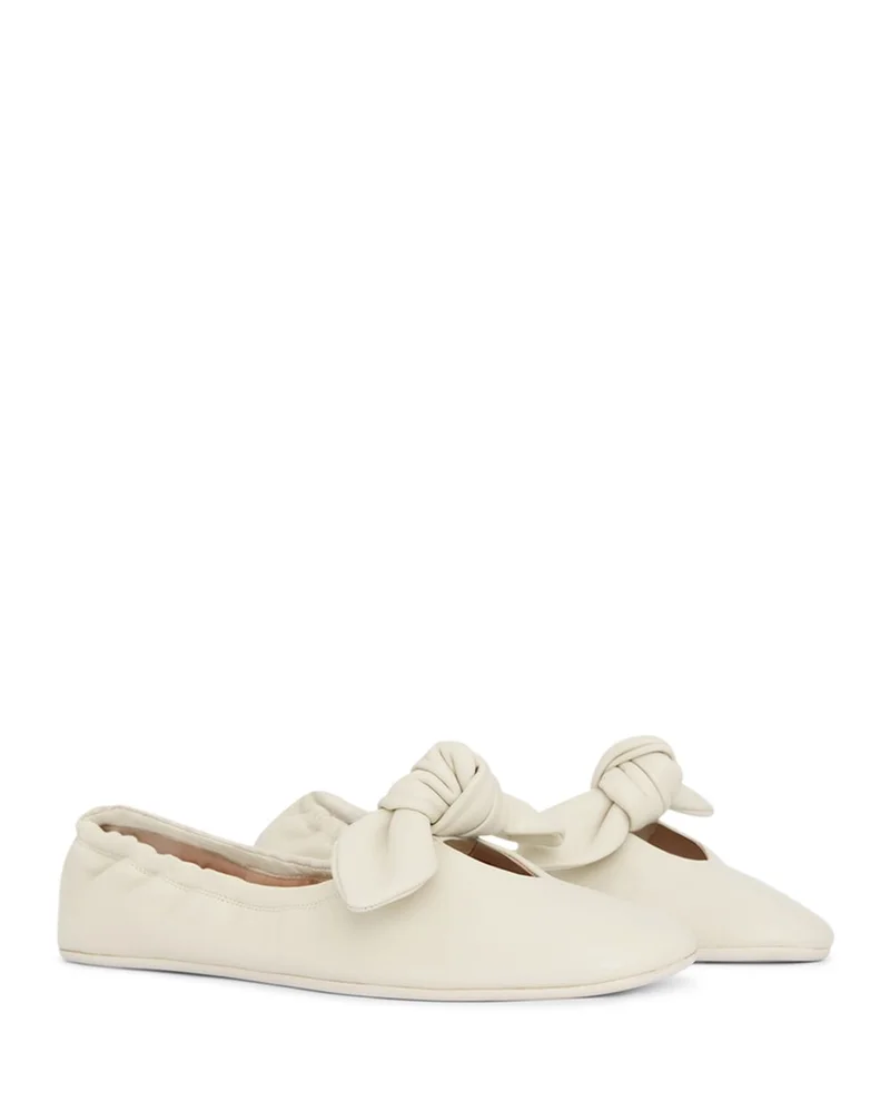 Carousel Leather Bow Ballet Flat