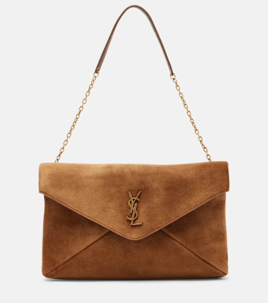 Cassandre Large suede shoulder bag
