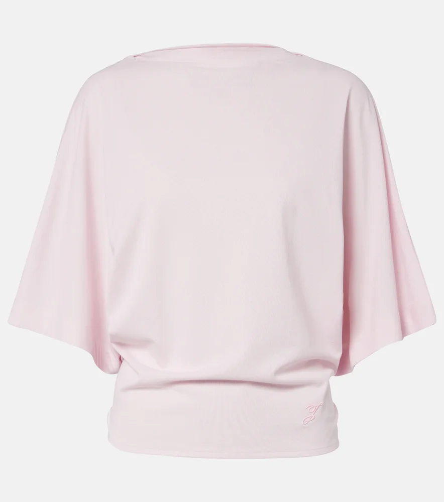 Moisson oversized open-back jersey T-shirt
