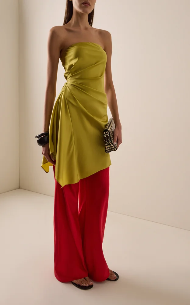 Stroll Silk Wide-Leg Pants