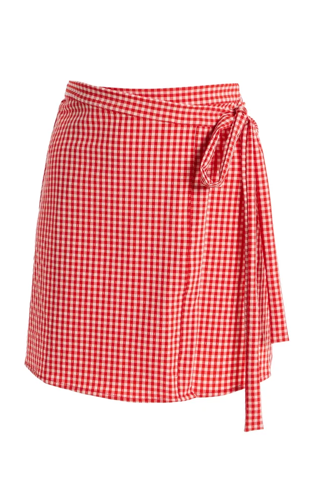 The Wrap Plaid Skirt