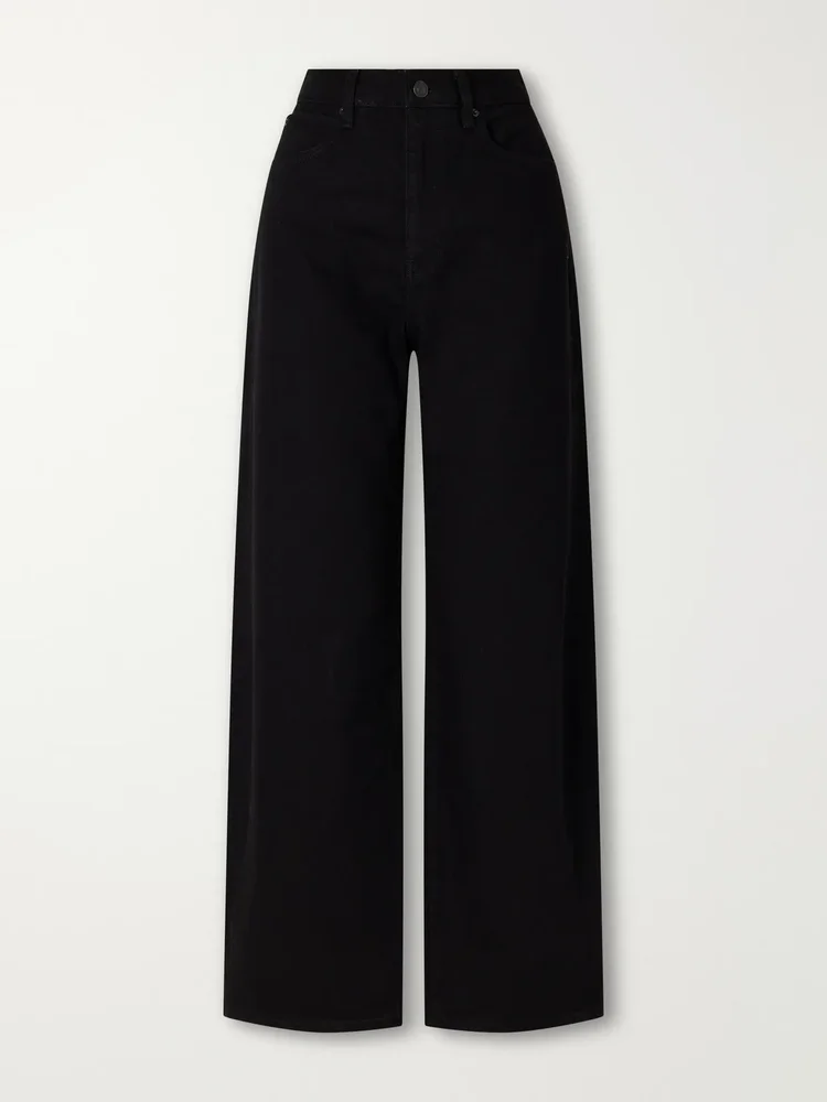The Bow regenerative high-rise wide-leg jeans