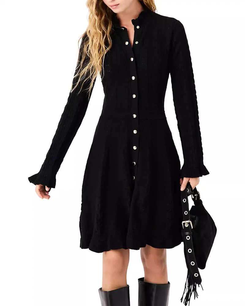 Rouras Ruffled Knit Dress