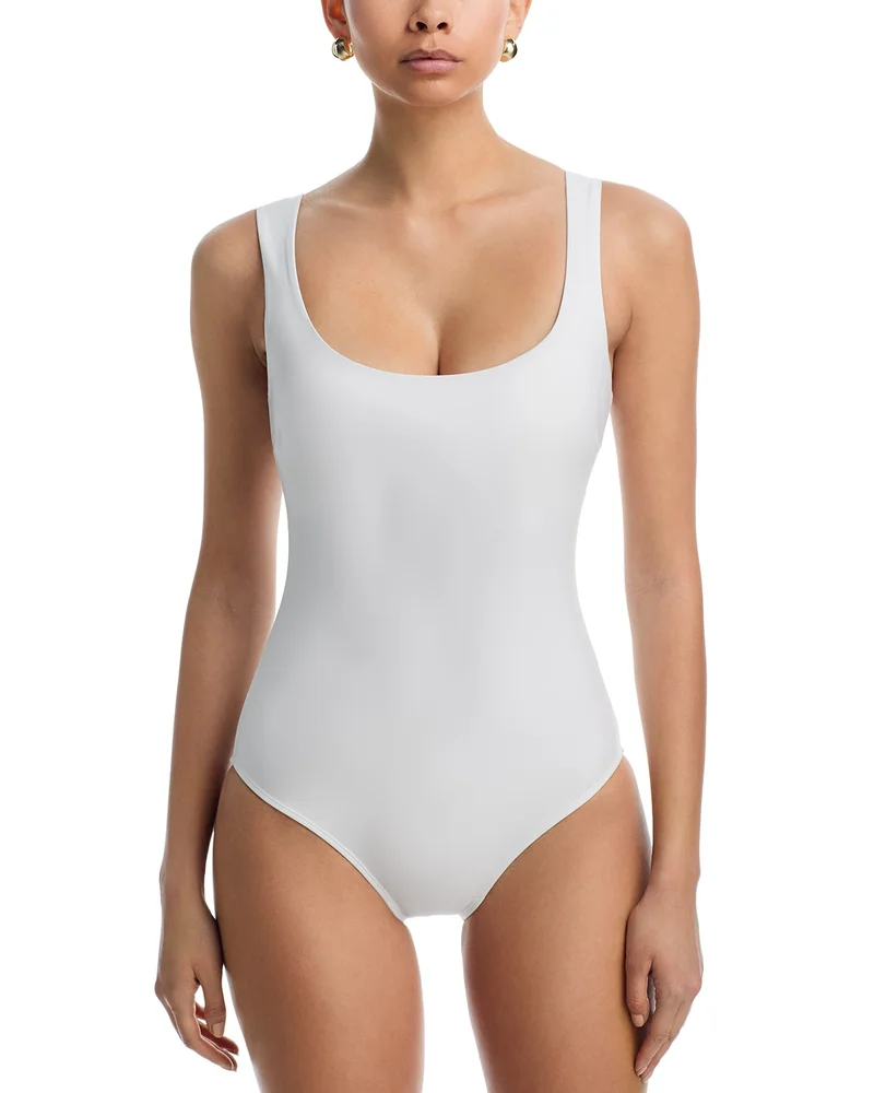 DreamSculpt® Square Neck Tank One Piece Swimsuit