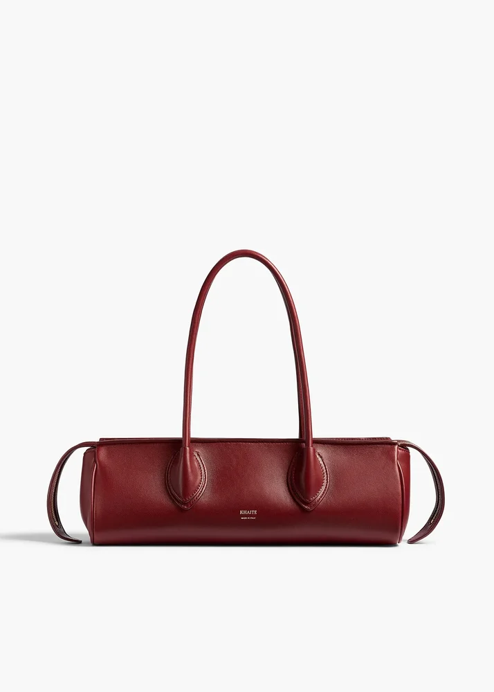 Donna Shoulder Bag in Oxblood Leather