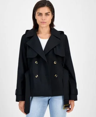 Double-breasted trench coat