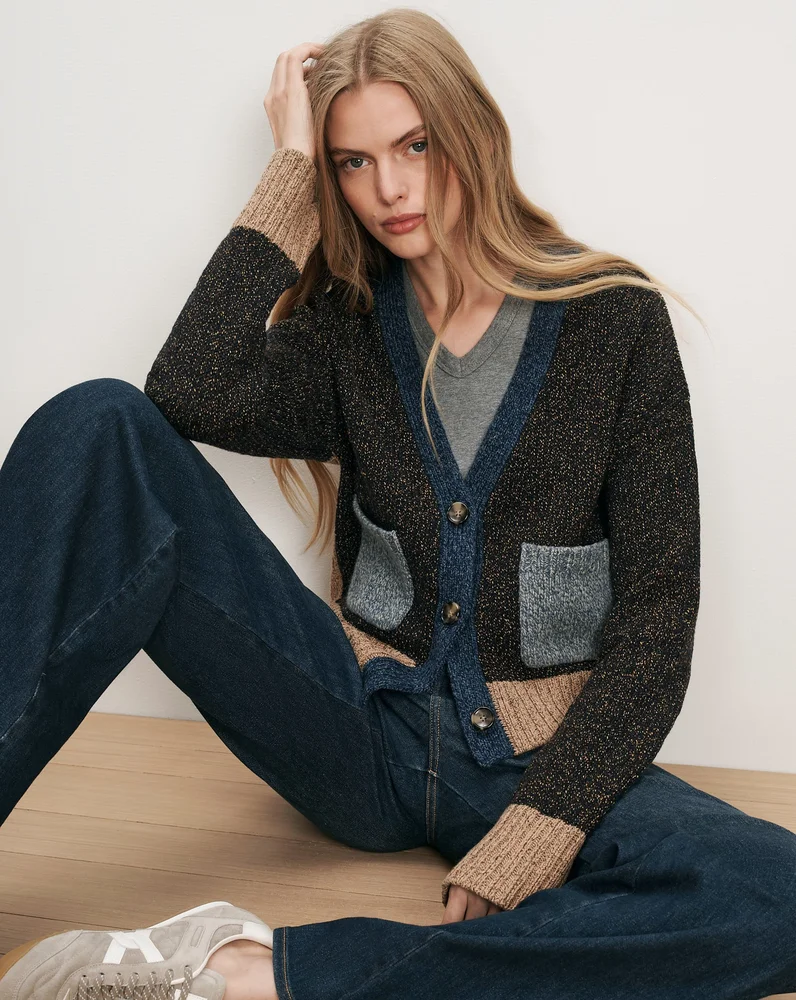 Veronica Beard Josiane Color-Block Cardigan