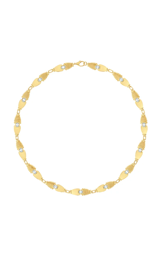 Adire 18K Yellow Gold Diamond Tennis Necklace