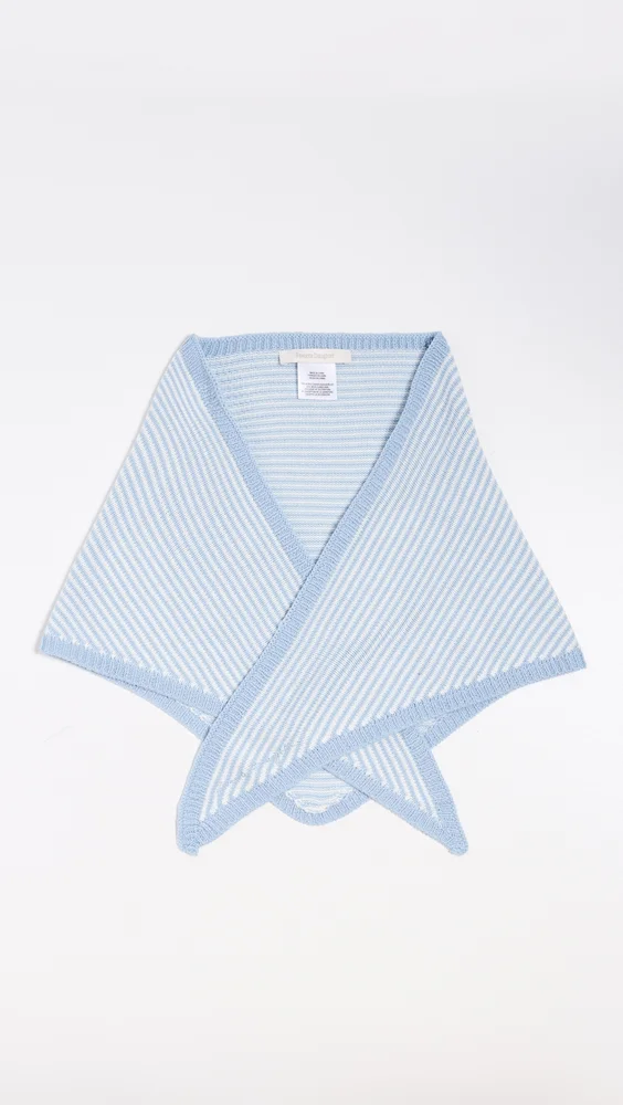The Stripe Knitted Triangle Scarf