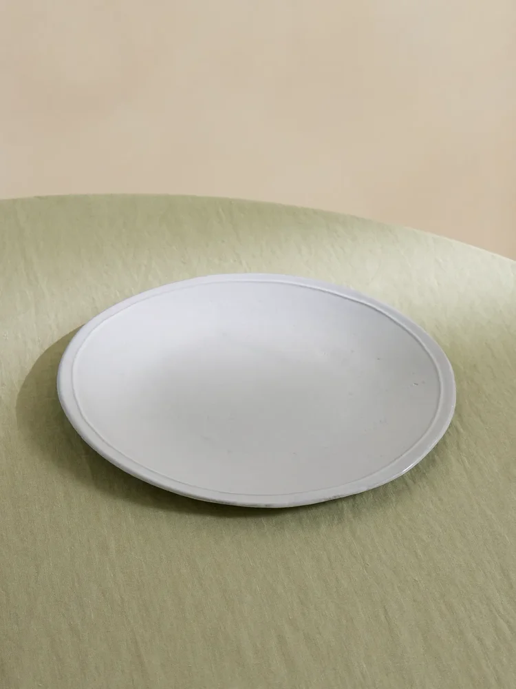 Simple ceramic dinner plate