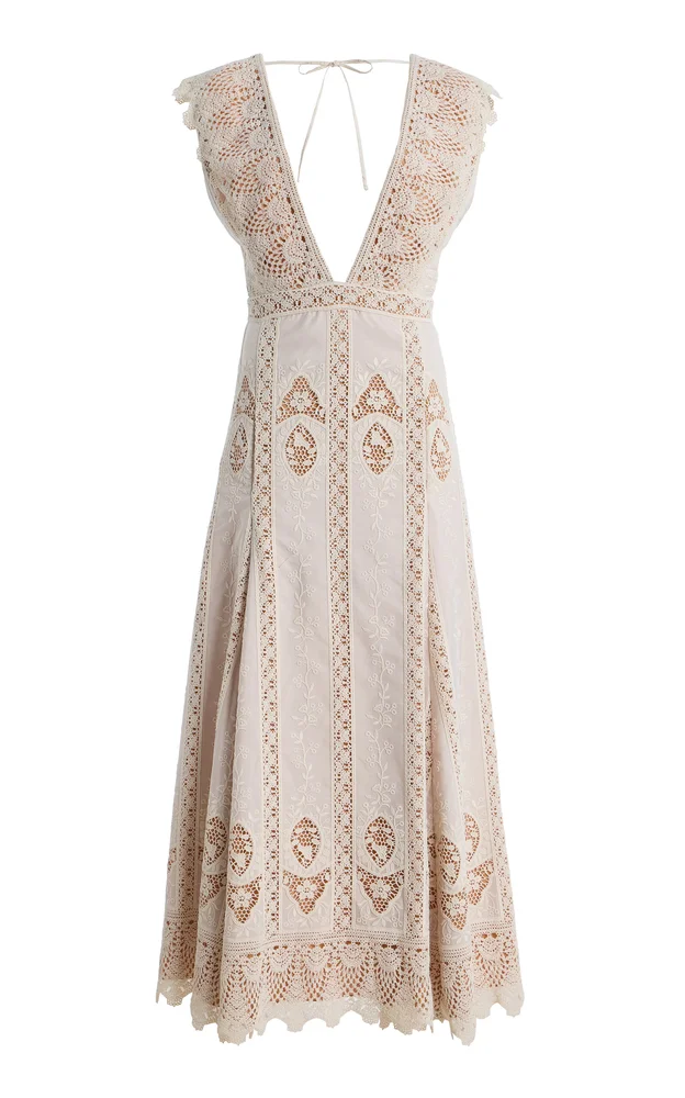 Grace in the Open Fields Crochet Maxi Dress