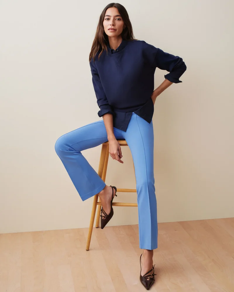 Spanx SPAN Xsupersmooth Perfect Fit Ponte Kick Flare Pant with Pintuck