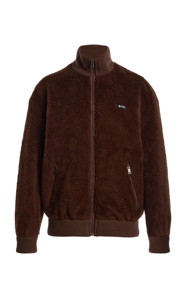 Wool-Blend Fleece Jacket