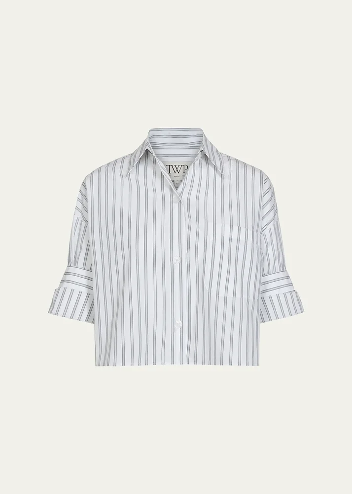 Next Ex Shirt in Stripe Shirting