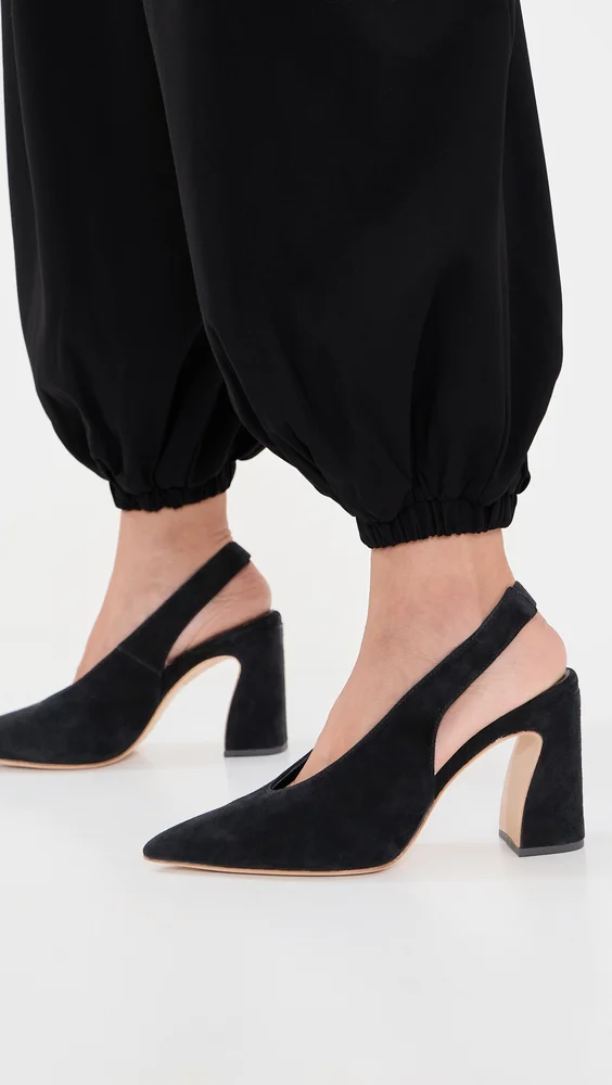 Katerina Suede Slingback Pumps