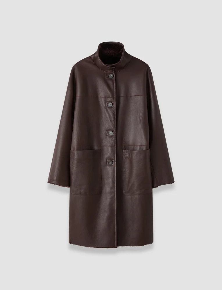 Ari Reversible Natural Shearling Coat