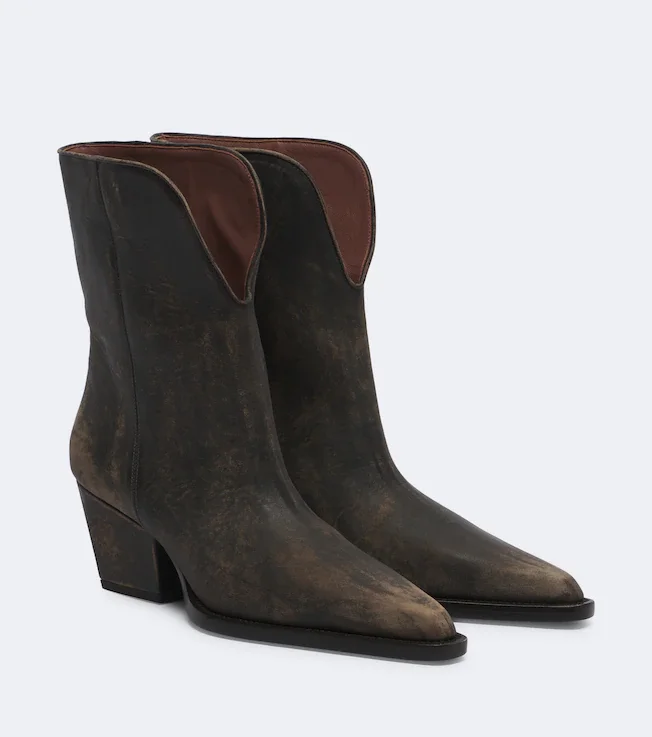 Jane leather cowboy boots
