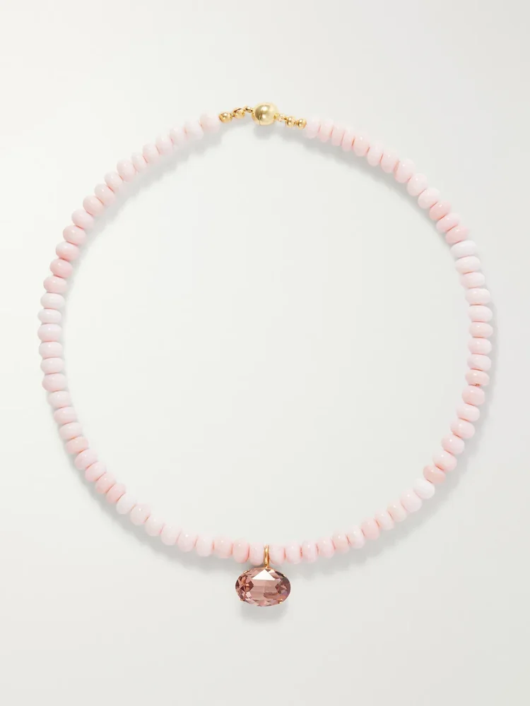 Sidonie gold-tone quartz necklace