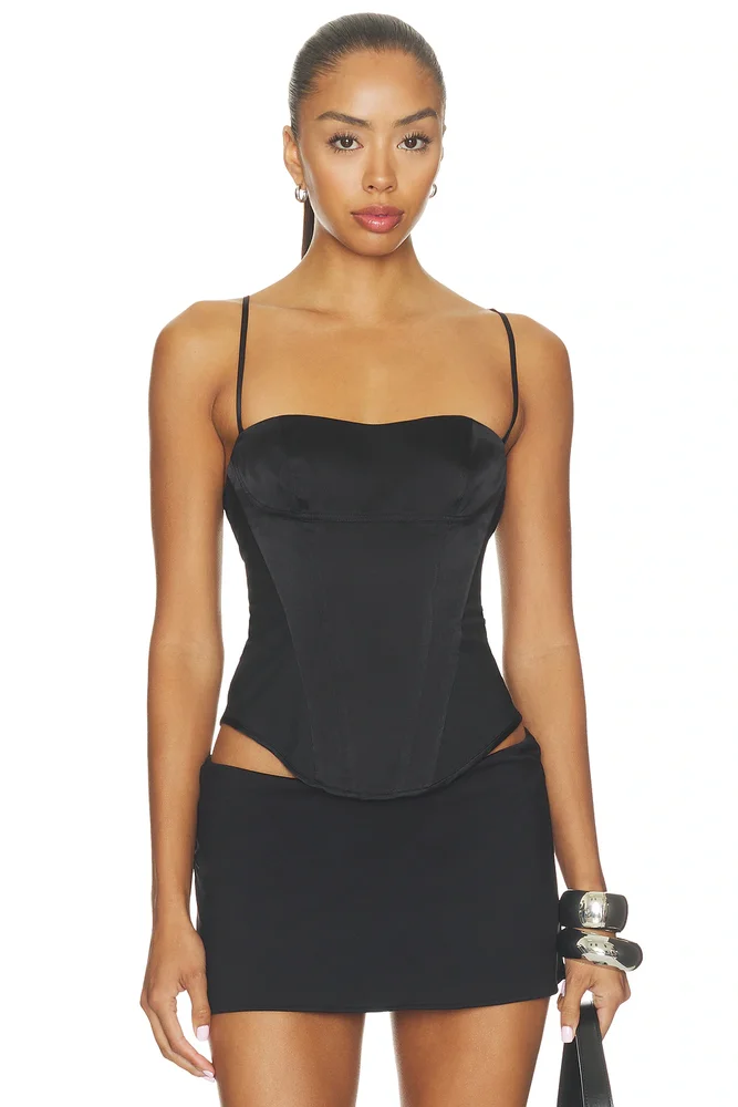 Lotus Mesh Side Corset Top