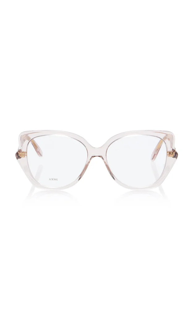 Oversized Cat-Eye Acetate Glasses