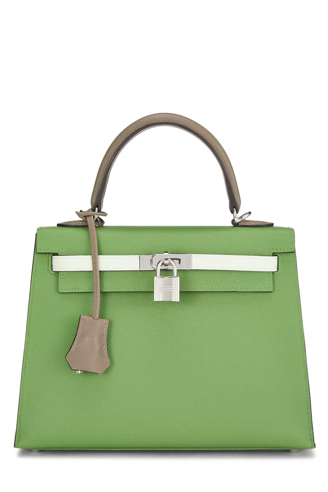 Pre-Owned Kelly Sellier 25 Tri-Color Epsom
