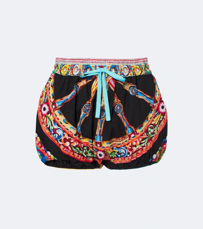 Carretto cotton poplin shorts