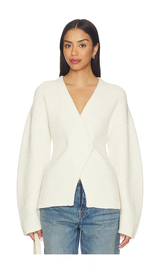 Martine Textured Wrap Knit Jacket Lovers and Friends
