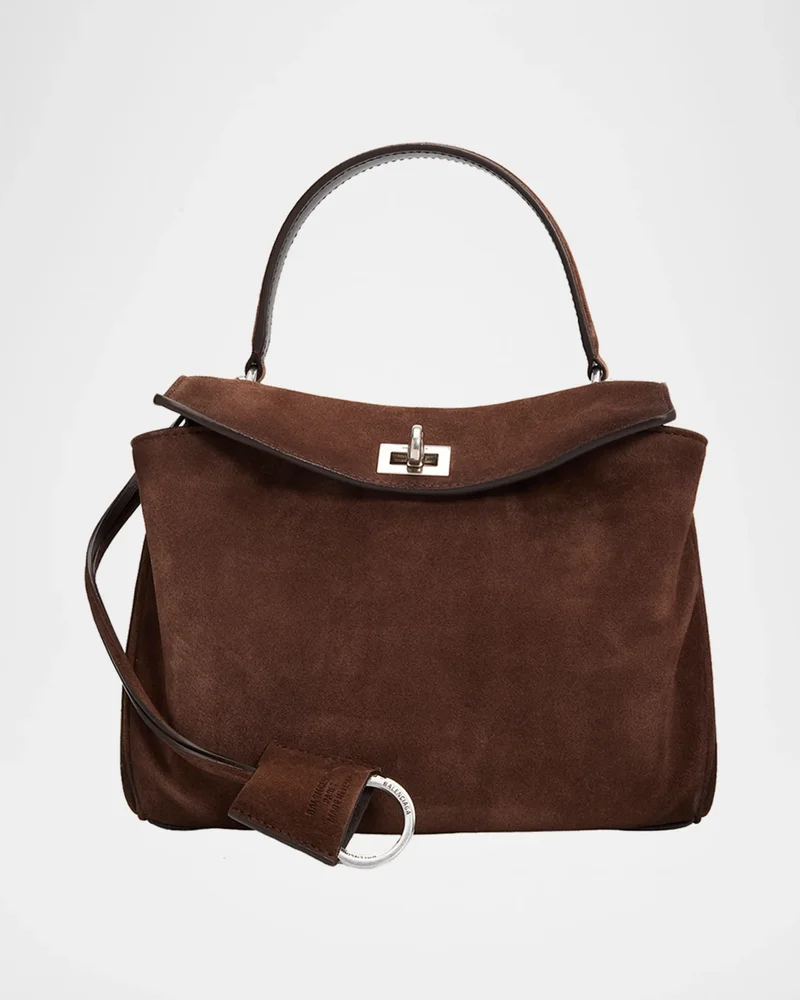 Rodeo Mini Smooth Suede Top-Handle Bag