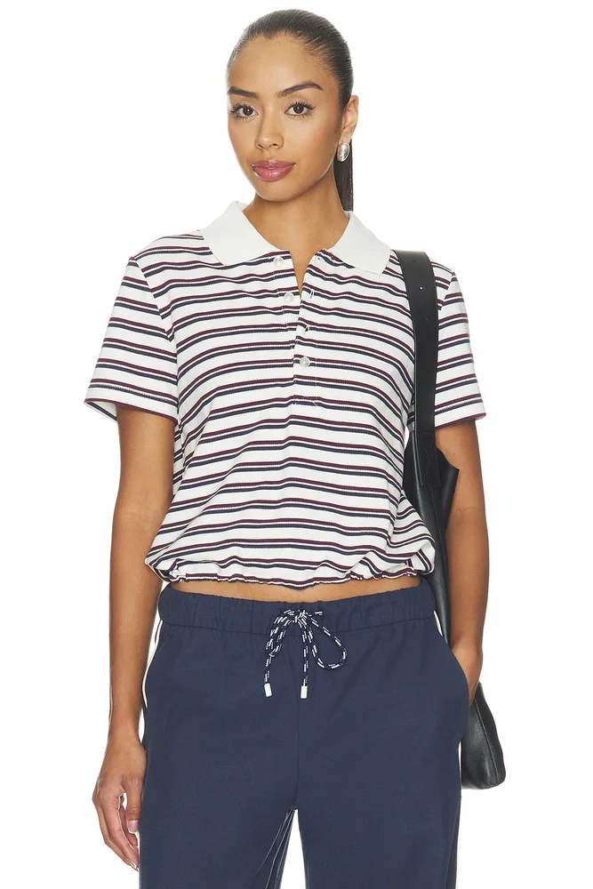Sophie Cropped Polo Shirt