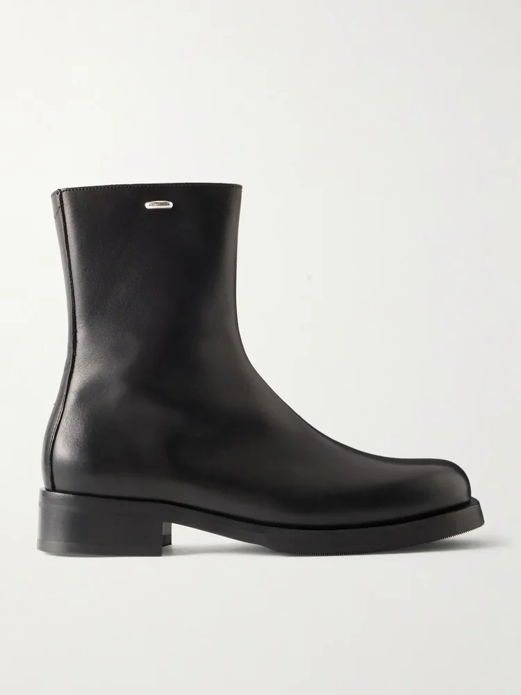 camion leather ankle boots