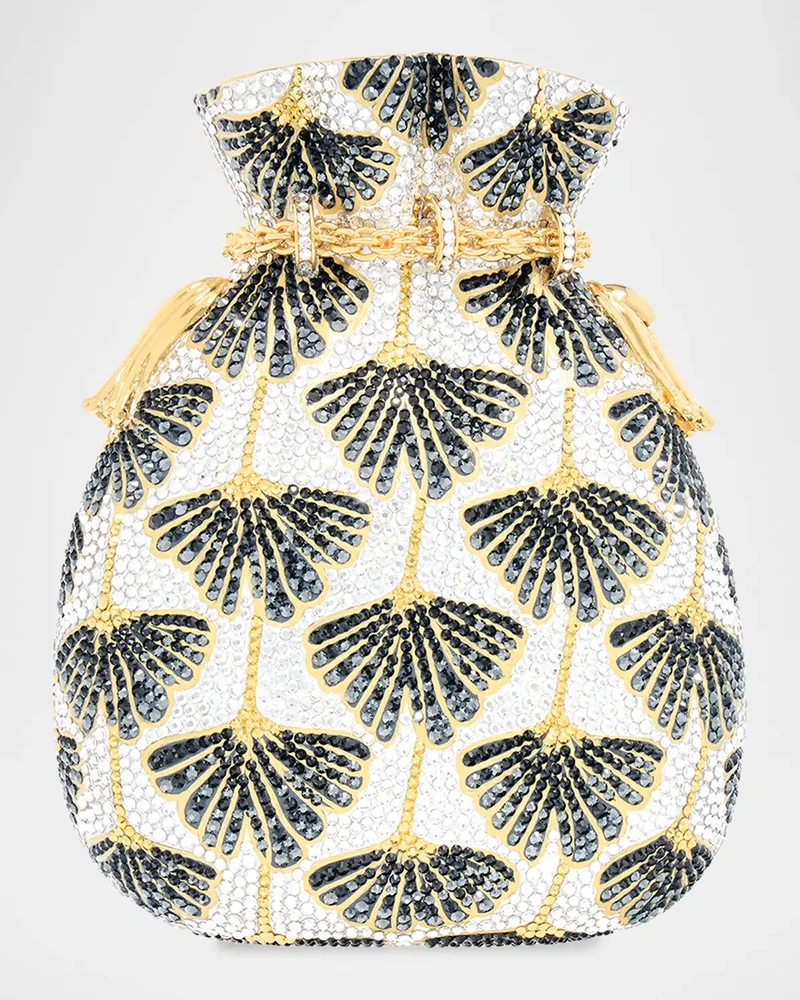 Ginkgo Leaf Crystal Pouch Bag