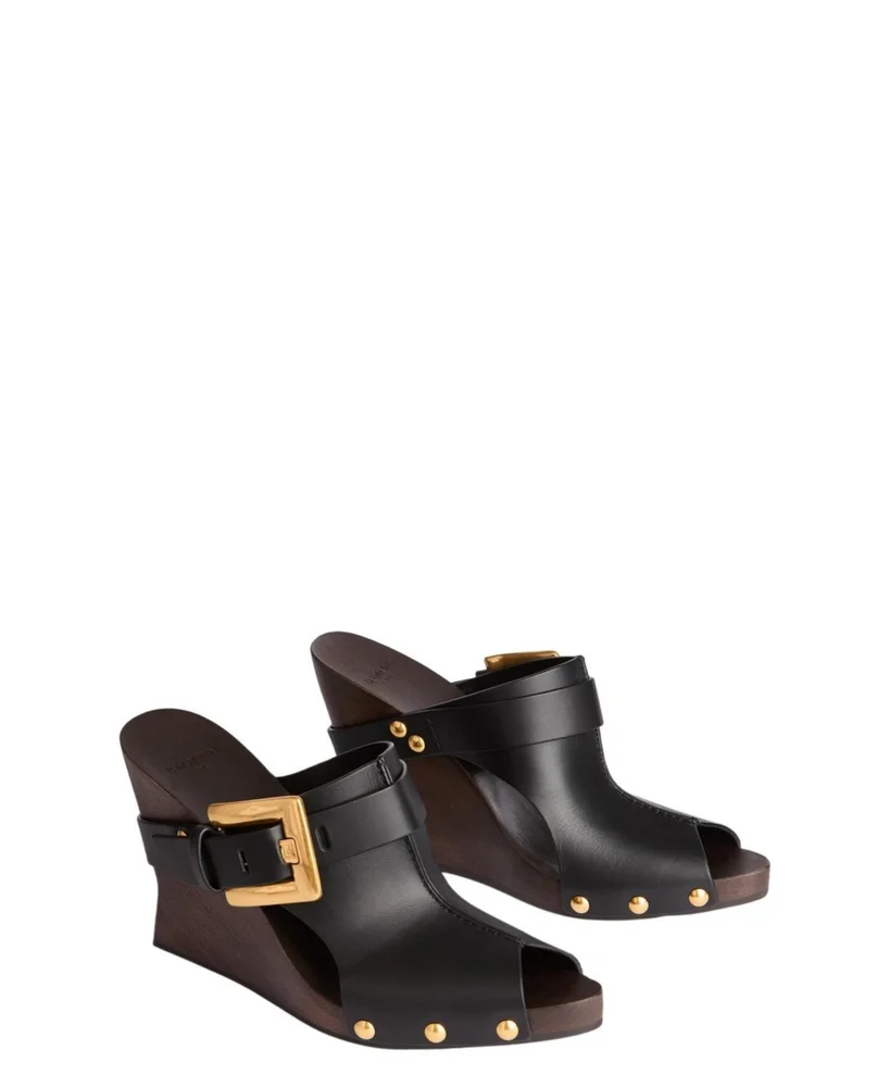 Anthem Wedge Smooth Leather Mules