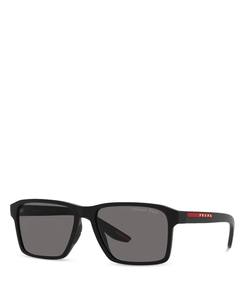 Sport Low Bridge Fit Rectangle Sunglasses, 58mm