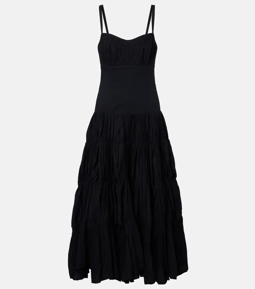 Emmalina cotton voile midi dress