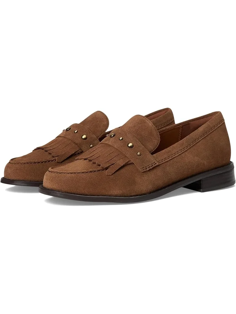 Hana Loafer — Walnut Suede
