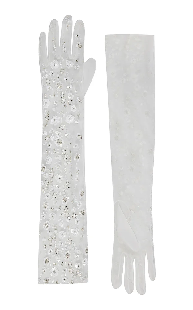 Eline Floral Sequin Gloves