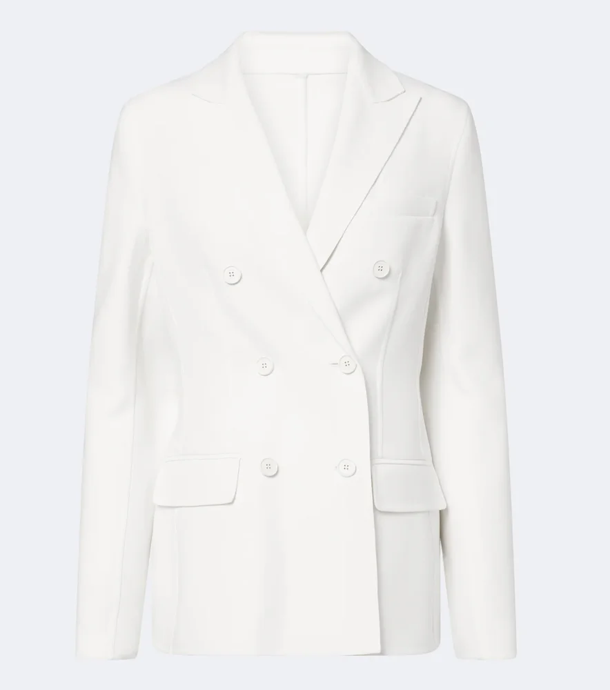 Double-breasted virgin wool blazer